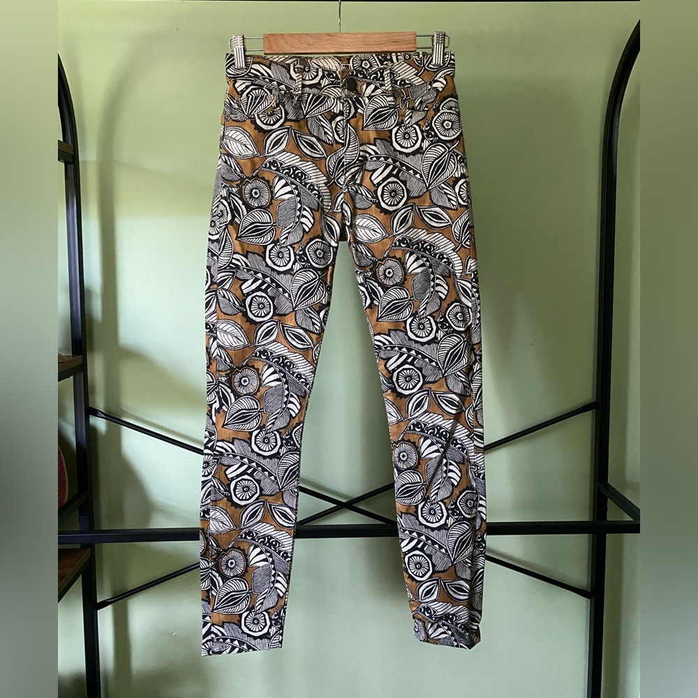 LOFT Modern Skinny Ankle Patterned Jeans